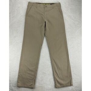 Lee Performance Series Pants Mens 34x43 Beige Extreme Comfort Straight Fit Chino